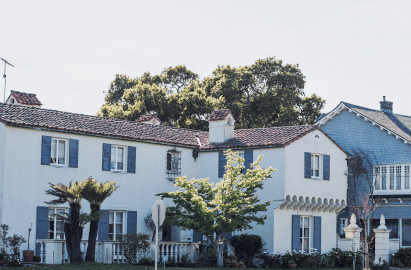 Property exterior inspection during a home survey