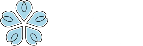 Blue Blossom Surveys Ltd logo with floral emblem.